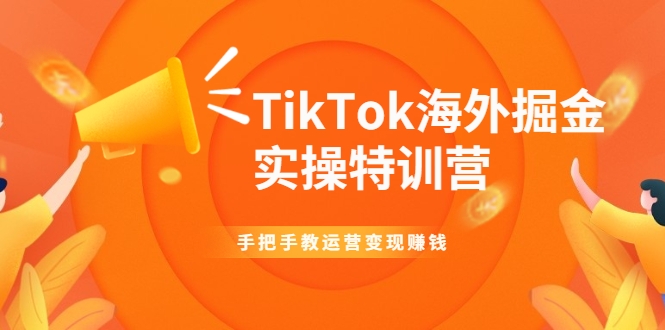 TikTok海外掘金实操特训营：手把手教运营变现赚钱-88项目资源库