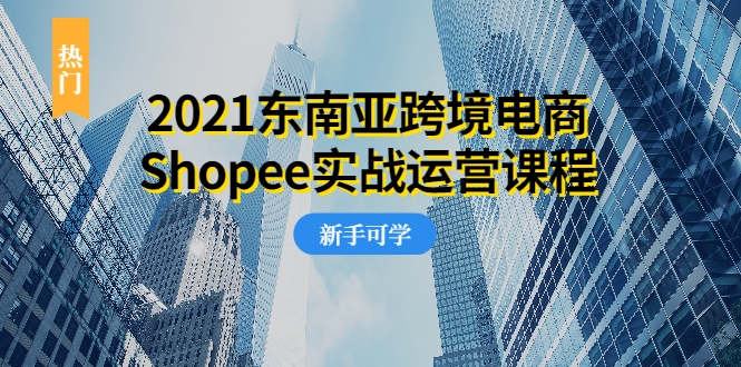 2021东南亚跨境电商Shopee实战运营课程，0基础、0经验、0投资的副业项目-88项目资源库
