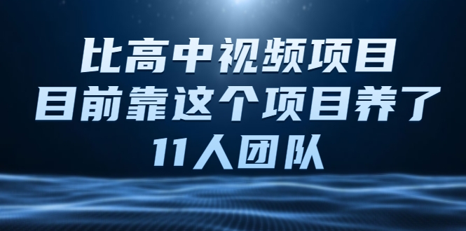 比高中视频项目，目前靠这个项目养了11人团队【视频课程】-88项目资源库