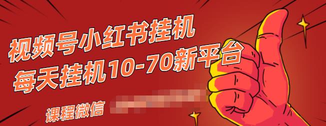 视频号小红书抖音挂机项目，小白无脑操作，按照要求来，单号每天几十米-88项目资源库