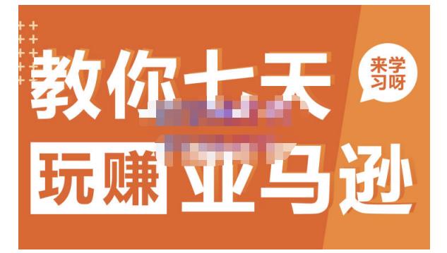 晟尧跨境·教你七天玩赚亚马逊，教你轻松玩赚亚马逊，适合小白学习-88项目资源库