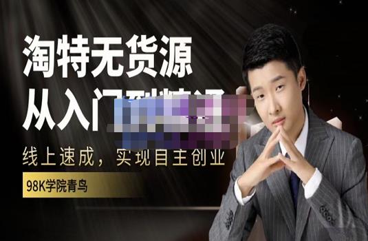 98k学院的淘特无货源线上速成课，从入门到精通，让你最小投入，最高回报-88项目资源库