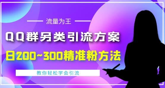 价值888的QQ群另类引流方案，半自动操作日200~300精准粉方法【视频教程】-88项目资源库
