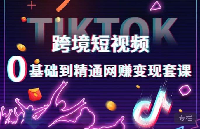 跨境短视频TIKTOK 0基础到精通网赚变现套课，跨境短视频独立站带货变现技巧-88项目资源库