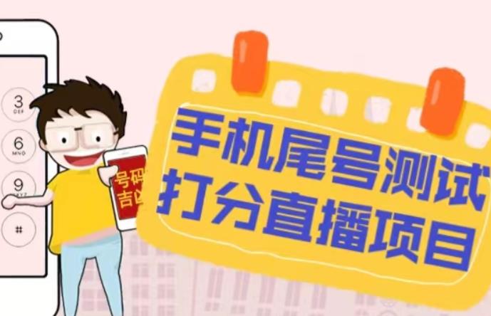最新抖音爆火的手机尾号测试打分无人直播项目，轻松日赚几百+【打分脚本+详细教程】-88项目资源库