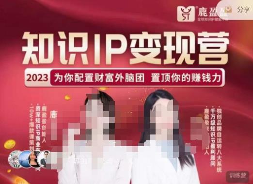 鹿盈盈-知识IP变现实操营，​普通人可复制的知识产品落地实操课，​带你打通知识IP变现底层逻辑-88项目资源库