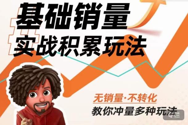 内功丨淘系基础销量实战积累玩法，无销量·不转化，教你冲量多种玩法-88项目资源库