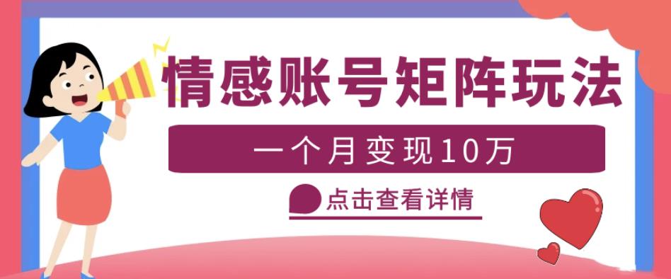 云天情感账号矩阵项目，简单操作，月入10万+可放大（教程+素材）-88项目资源库