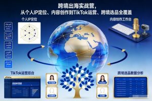 跨境出海实战营，从个人IP定位、内容创作到TikTok运营、跨境选品全覆盖-88项目资源库