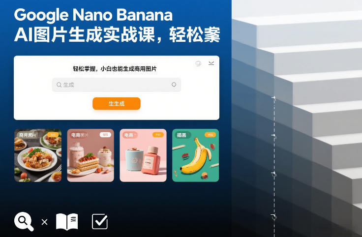 Google Nano Banana AI图片生成实战课，轻松掌握，小白也能生成商用图片-88项目资源库