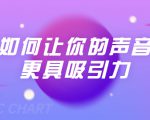 刘琪·如何让你的声音更具吸引力（20节课-完结）-88项目资源库