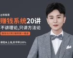 苏笙君的赚钱系统20课 教你从0到1赚到你的第一桶金（不讲理论，只讲方法论）-88项目资源库