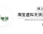 龟课·淘宝虚拟无货源电商5期，全程直播 现场实操，一步步教你轻松实现躺赚-88项目资源库
