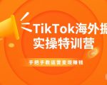 TikTok海外掘金实操特训营：手把手教运营变现赚钱-88项目资源库