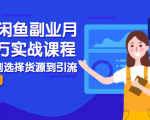 2021闲鱼副业月入过万实战课程：从开店到选择货源到引流，全程实战教学-88项目资源库
