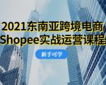 2021东南亚跨境电商Shopee实战运营课程，0基础、0经验、0投资的副业项目-88项目资源库