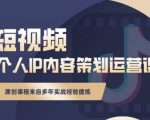 抖音短视频个人ip内容策划实操课，真正做到普通人也能实行落地-88项目资源库