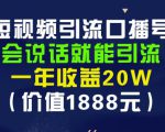 安妈·短视频引流口播号，会说话就能引流，一年收益20W（价值1888元）-88项目资源库