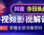嚴如意·中视频影视解说—掌握流量密码，自媒体运营创收，批量运营账号-88项目资源库