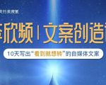 李欣频|文案创造课，0基础可报10天写出“看到就想转”的自媒体文案-88项目资源库