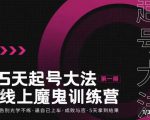 大播·五天起号魔鬼训练营，告别光学不练，逼自己上车，成败与否，5天拿到结果-88项目资源库