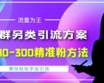 价值888的QQ群另类引流方案，半自动操作日200~300精准粉方法【视频教程】-88项目资源库