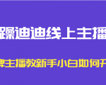 暴躁迪迪线上主播课，金牌主播教新手小白如何开播-88项目资源库