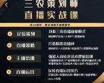 三农策划师直播实战课，​打造三农类目精准直播间​主播培训、话术逻辑、直播运营-88项目资源库