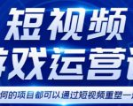 短视频游戏赚钱特训营，0门槛小白也可以操作，日入1000+-88项目资源库