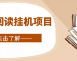 全自动阅读挂机项目，号称单窗10r，全套脚本+教程，小白上手简单-88项目资源库