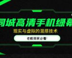 同城高清手机绿幕，直播间现实与虚拟的混搭技术，老板商家必看！-88项目资源库