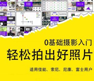 0基础摄影入门，轻松拍出好照片（适用佳能、索尼、尼康、富士用户）-88项目资源库