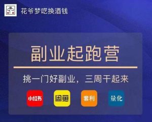 花爷-副业起跑营第2期，挑一门好副业，三周干起来（闲鱼｜小红书｜量化｜套利）-88项目资源库