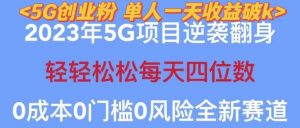 2023年最新自动裂变5g创业粉项目，日进斗金，单天引流100+秒返号卡渠道+引流方法+变现话术【揭秘】-88项目资源库