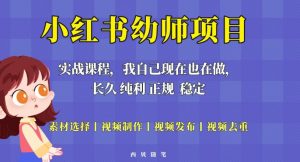 单天200-700的小红书幼师项目（虚拟），长久稳定正规好操作！-88项目资源库