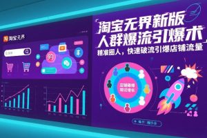 淘宝无界新版人群爆流引爆术，精准圈人，快速破流引爆店铺流量-88项目资源库