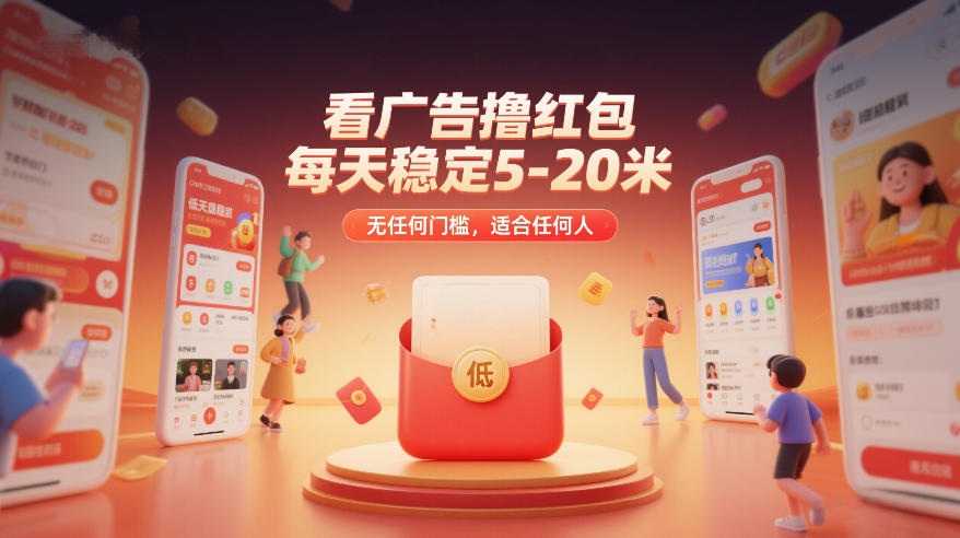 看广告撸红包，每天稳定5-20米，无任何门槛，适合任何人-88项目资源库