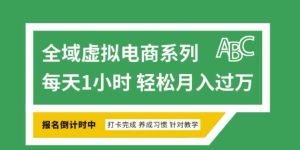 全域虚拟电商变现系列，通过平台出售虚拟电商产品从而获利-88项目资源库