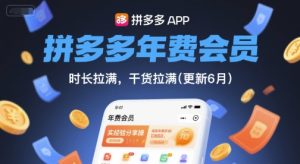 拼多多年费会员,实经验分享操,时长拉满,干货拉满(更新26年2月)-88项目资源库