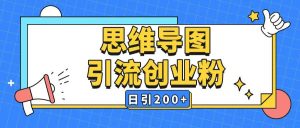 暴力引流全平台通用思维导图引流玩法ai一键生成日引200+-88项目资源库