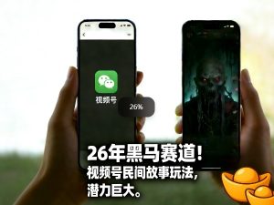 26年黑马赛道，视频号民间故事类玩法，潜力巨大，每日收益超5张-88项目资源库