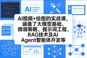 AI视频+绘图的实战课,涵盖了大模型基础、微调策略、提示词工程、RAG技术及AI Agent智能体开发等-88项目资源库