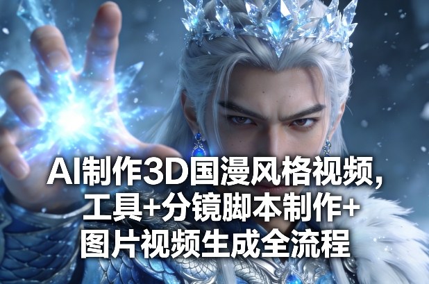 AI制作3D国漫风格视频，工具+分镜脚本制作+图片视频生成全流程-88项目资源库