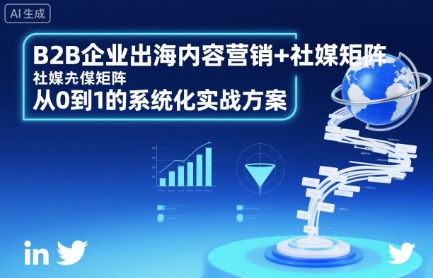 B2B企业出海内容营销+社媒矩阵，从0到1的系统化实战方案-88项目资源库