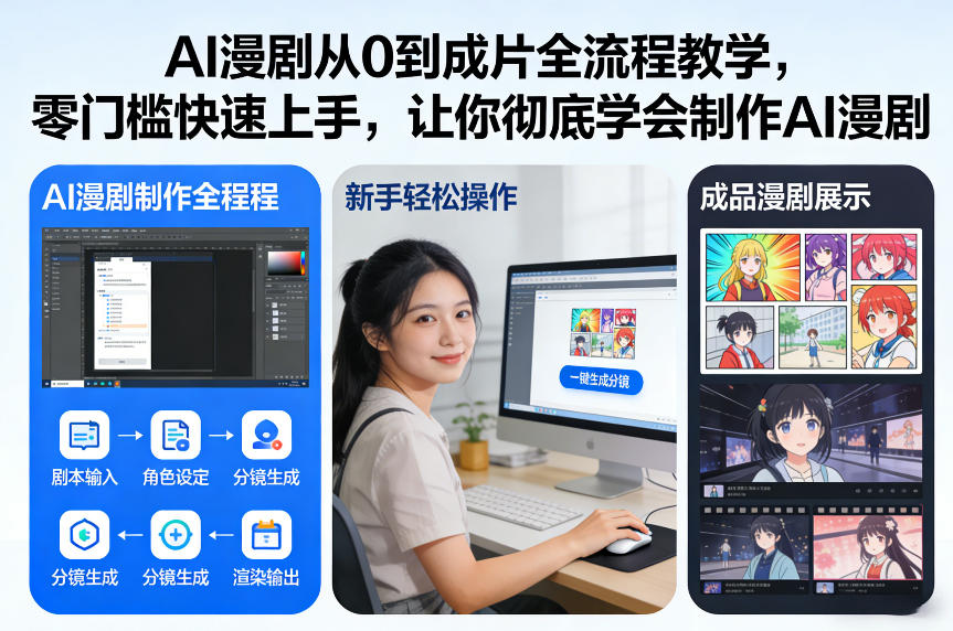 AI漫剧从0到成片全流程教学，零门槛快速上手，让你彻底学会制作AI漫剧【保姆级教程】-88项目资源库