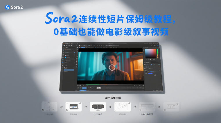 Sora2连续性短片保姆级教程,0基础也能做电影级叙事视频