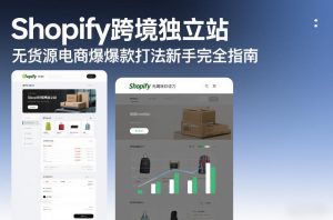 Shopify跨境独立站无货源电商爆款打法新手完全指南-88项目资源库
