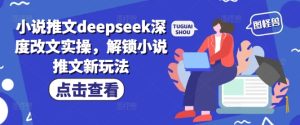 小说推文deepseek深度改文实操，解锁小说推文新玩法-88项目资源库