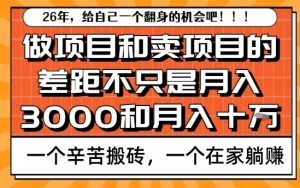 为什么卖项目能轻松月入10个W，而做项目却真正賺不到什么钱？原因竟然是这个！【揭秘】-88项目资源库