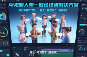 AI视频人物一致性终极解决方案（含多角色对口型），看这一篇就够了（完整版）-88项目资源库